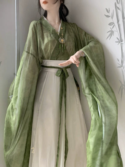 Wei and Jin Dynasties 烟雨 bapo Daxiuru Skirt Hanfu Dress