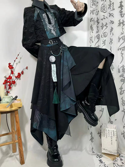 Flower Poetry Unisex Hanfu Whispering Strings