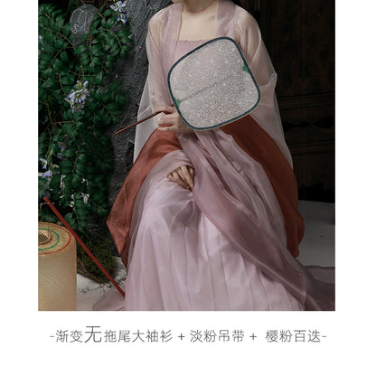 Shangyao Retreat Series Pink Purple Gradient Song Hanfu