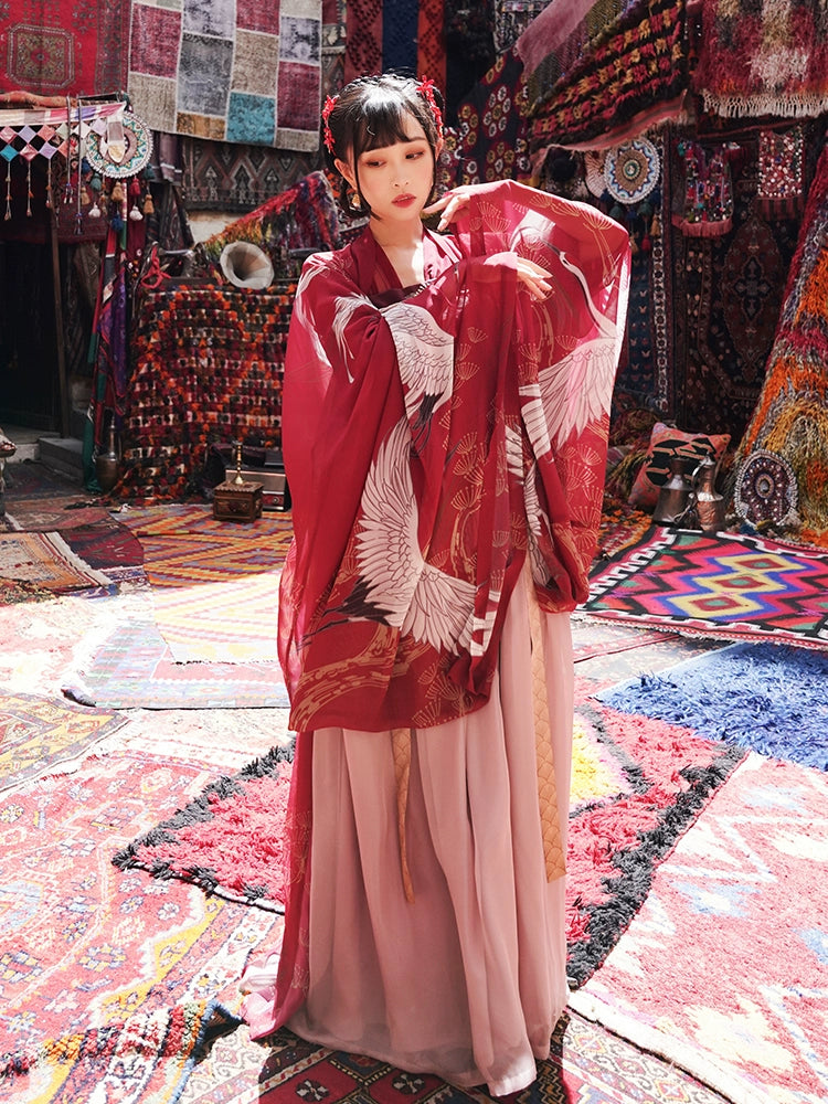 Song He Xian : Telomerase-Skirt-Large Sleeve Shirt