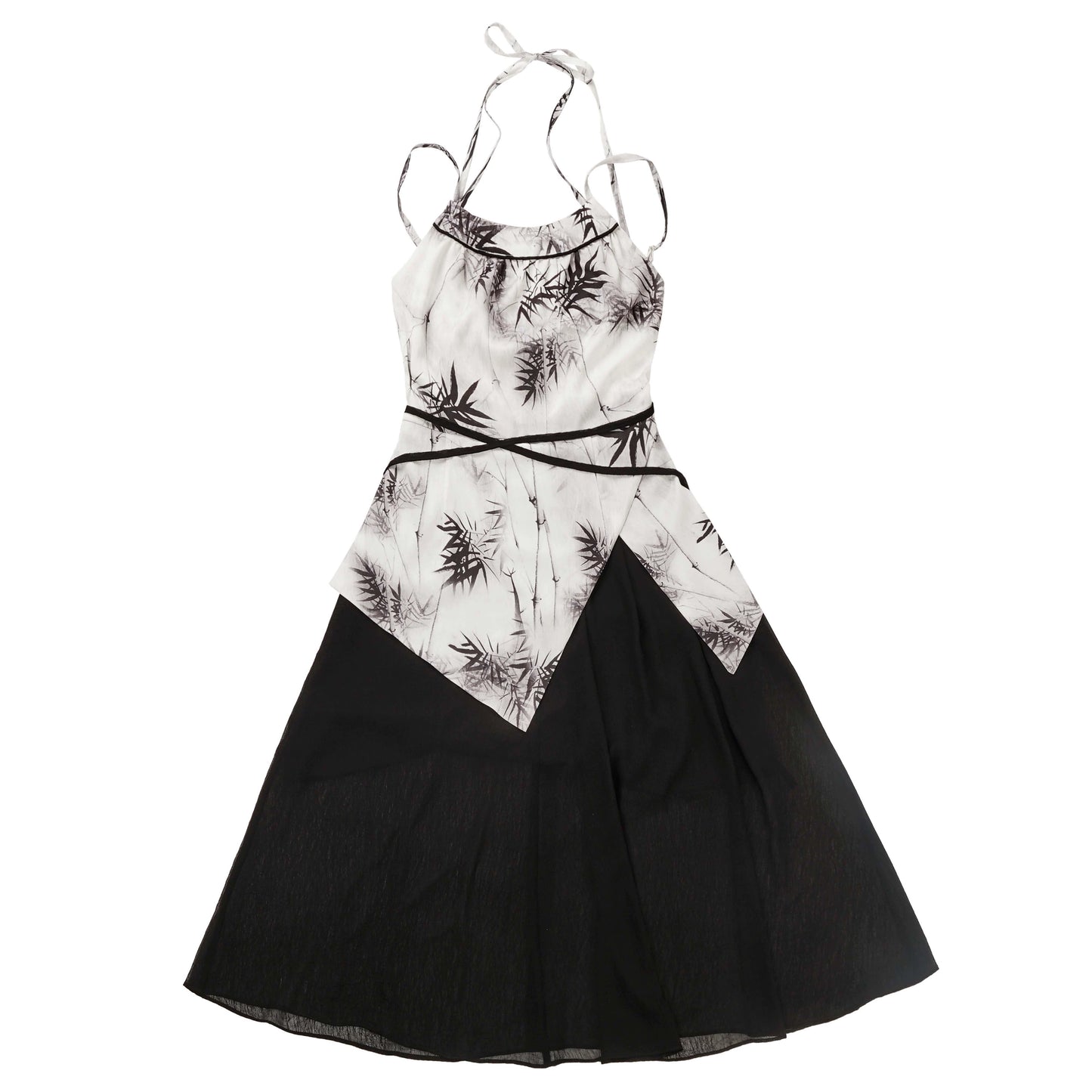 New Chinese Style Mix Slim Skirt Qianye Suit