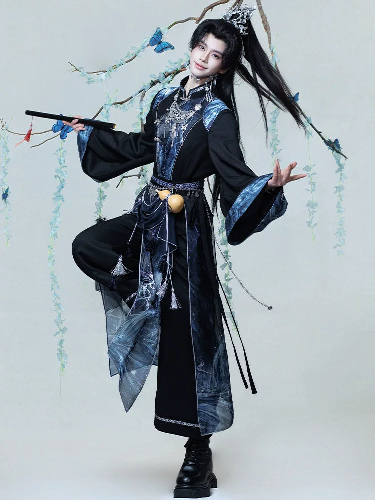 Flower Poetry Unisex Hanfu Verdant Call