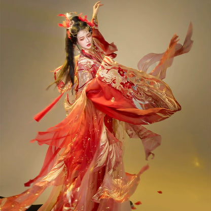Ethereal Dreamscape Series Supreme Hanfu-Phoenix Leads Radiant Glory