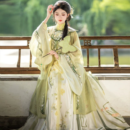 LOOKBOOK SERIES Ming Dynasty Horse Face Skirt Yellow Set