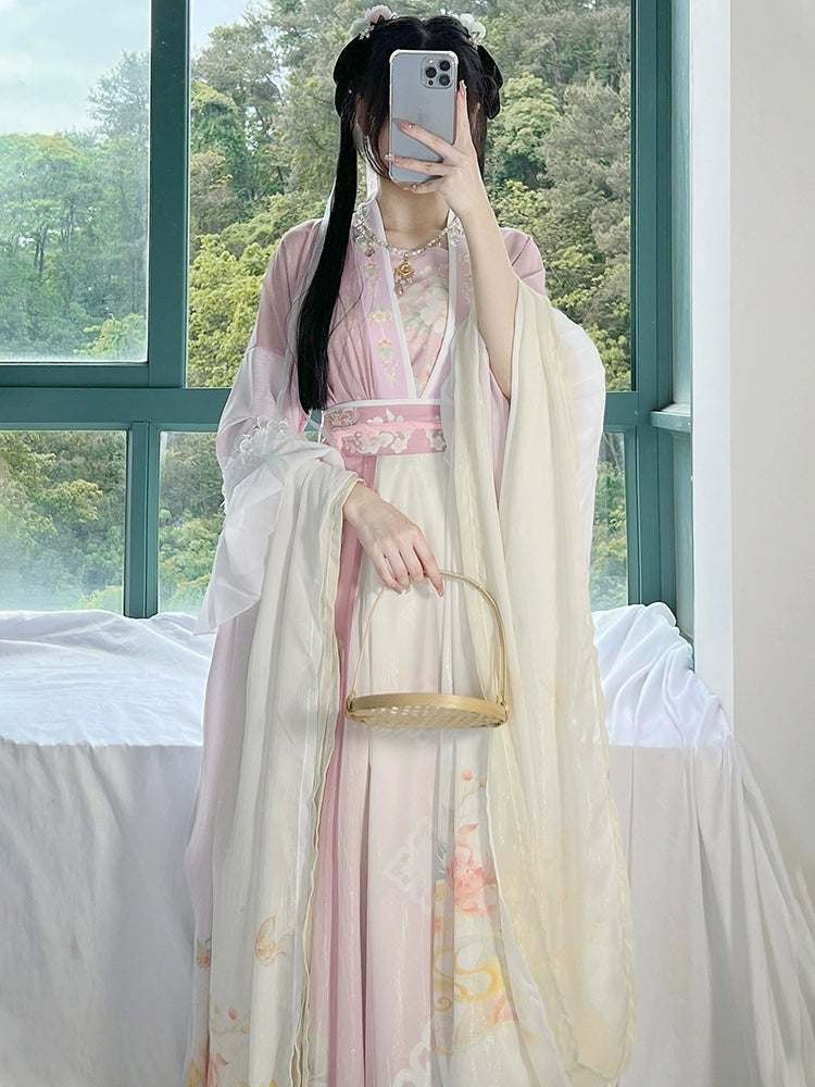 LOOKBOOK SERIES Wei Jin Long-Sleeved Shirt Hanfu