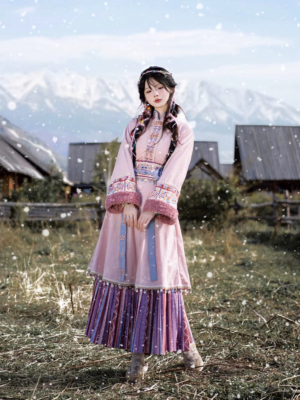 Lookbook Series Ethnic Winter Hanfu Snowy Mulberry