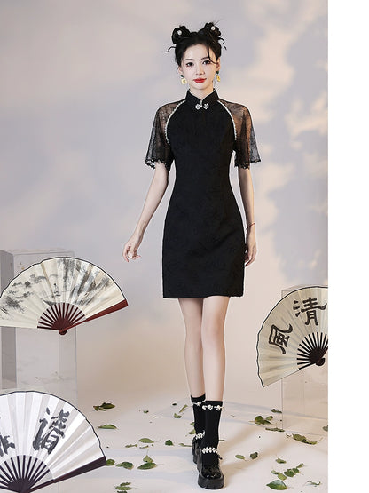 New Chinese Style Cheongsam Qipao Girlish Dressy Casual 44