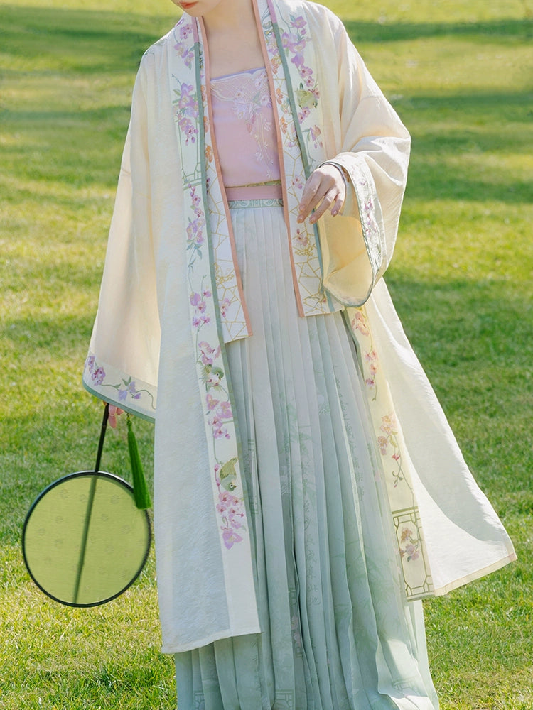 Lookbook Series Palace Song Dynasty Hanfu Long Jacket Airplane Sleeves