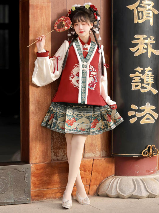 Han Element Series 2025 Hanfu Han-Style Dresses Rufous