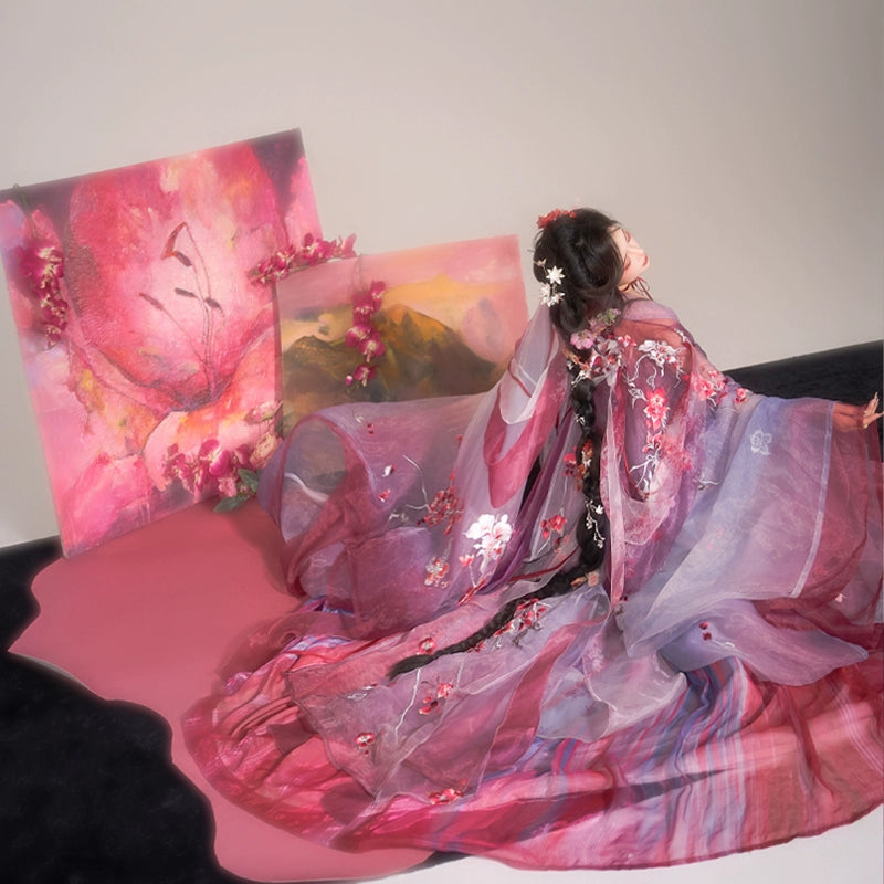 Ethereal Dreamscape Series Supreme Hanfu-Ashenblush