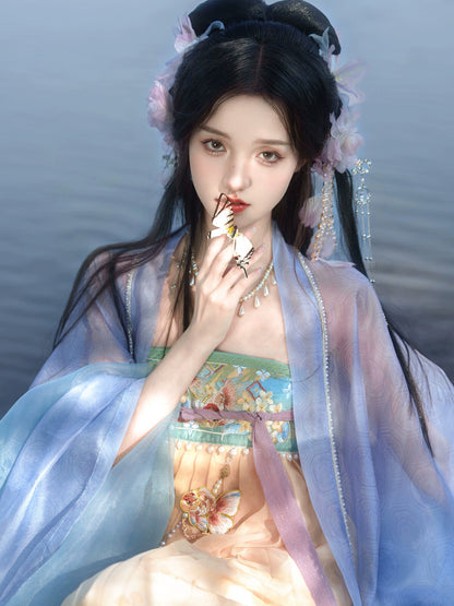 Cloud-Kissing Nature Series Goldfish Osmanthus Tang Hanfu