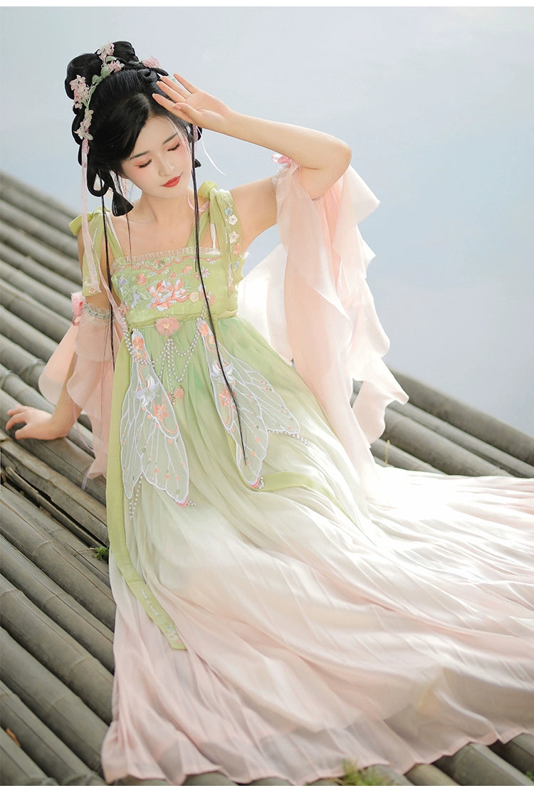 Tang Dynasty RU QUN Hanfu Qipao Cheongsam Dress Skirt