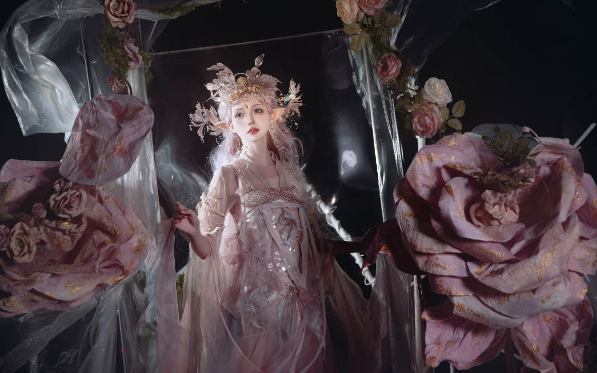 Oriental Aesthetics Series Pink Dreamer Hanfu Dress