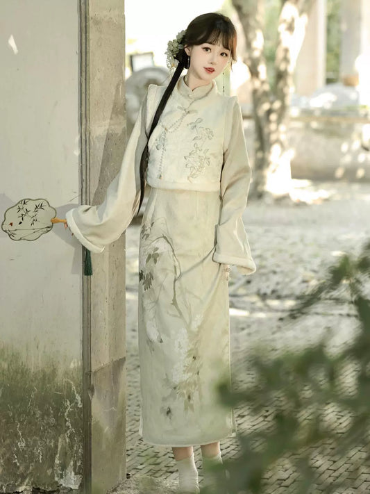 Neverland Series Han Elements Modern Hanfu White Apples