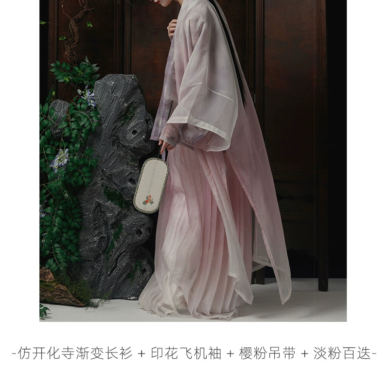 Shangyao Retreat Series Pink Purple Song Hanfu