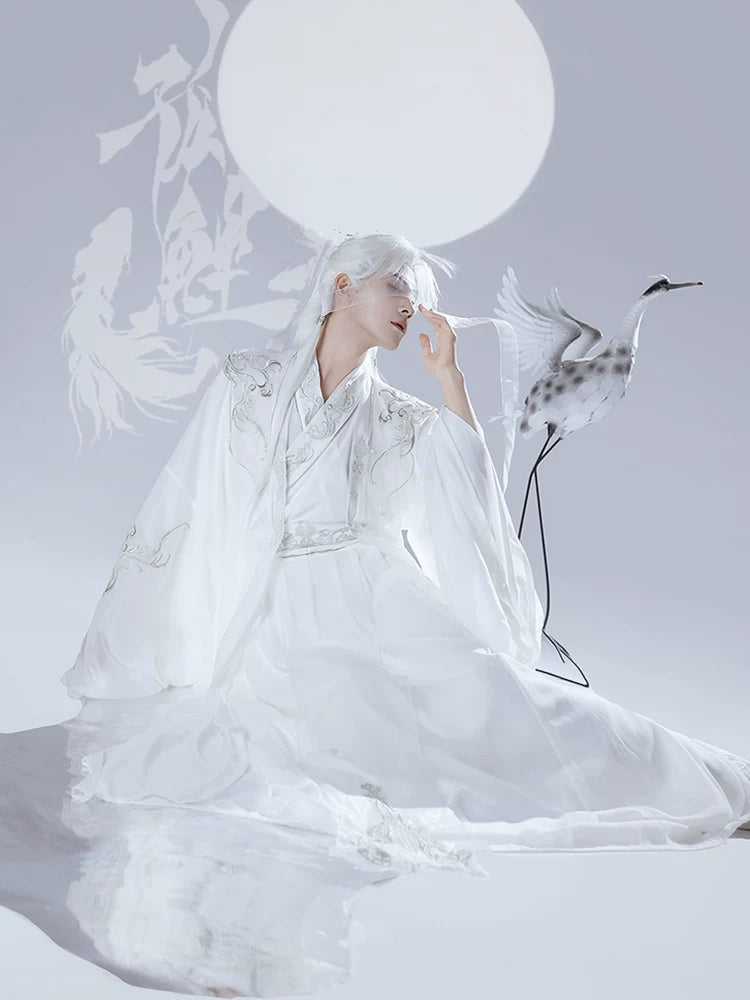 Male & Unisex Series Hanfu White Mystery