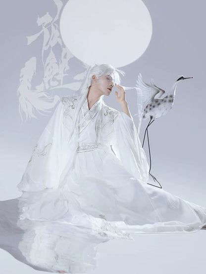 Male & Unisex Series Hanfu White Mystery