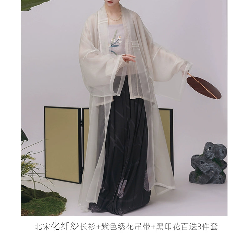 Shangyao Retreat Series Silk Gauze Song Hanfu