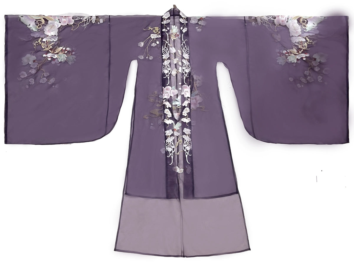 Haute Couture Series Woven Fabric Embroidered Qing Huan Fusu Warring States Robe