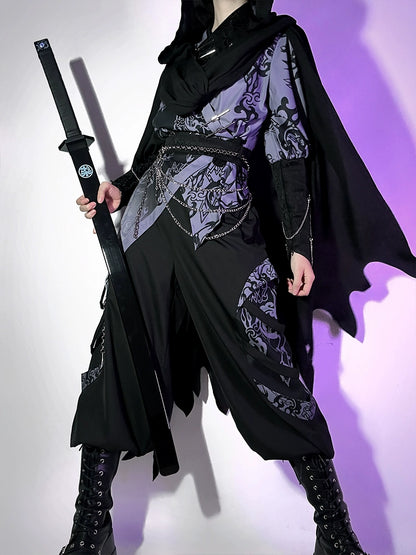 Flower Poetry Hidden Moon Men Unisex Hanfu