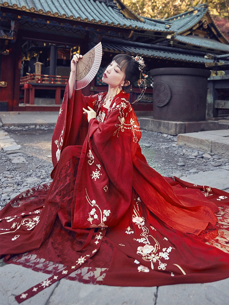 Mu Dan Guo Se : Ceremonial Codex Robe-Large Sleeve Shirt