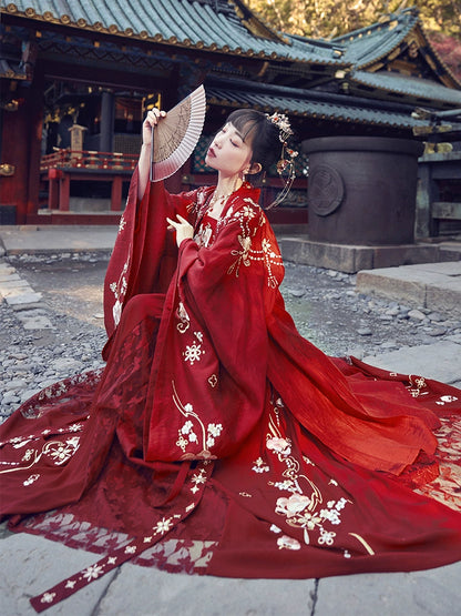 Mu Dan Guo Se : Ceremonial Codex Robe-Large Sleeve Shirt