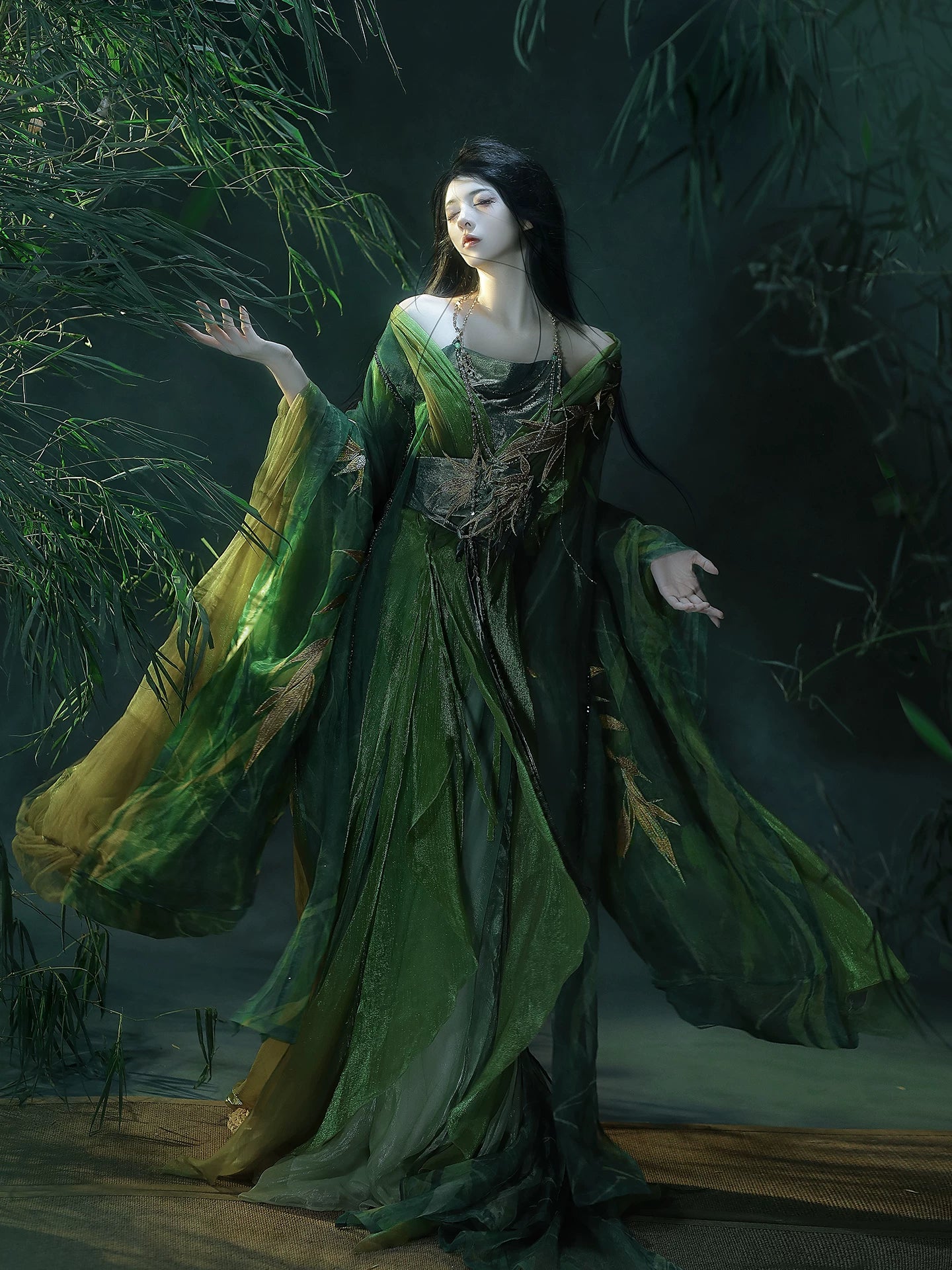 Hualure Series Hanfu Gilded Thread Color-Mixed Version