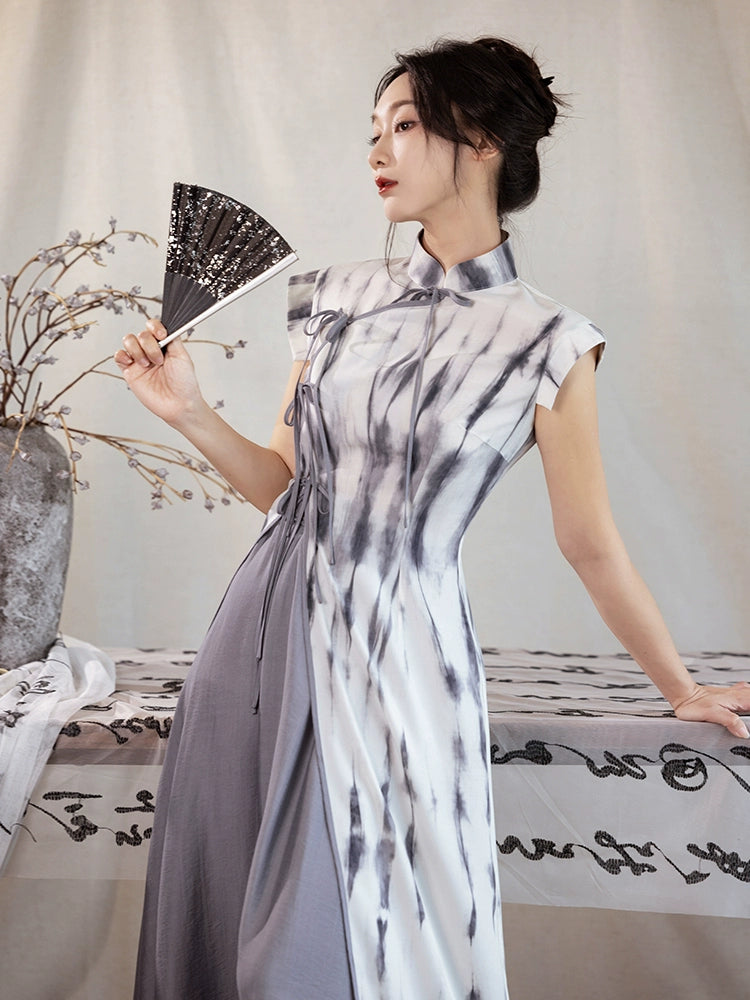 Dreams Clouds Smoke New Chinese Irregular Improved Cheongsam