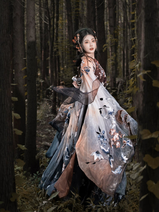 Ethereal Dreamscape Series Supreme Hanfu-Autumn Feast with Butterfly Elegance