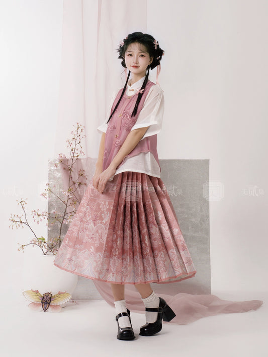 Lookbook Series Peach Sparkling Water Autumn Ming Hanfu