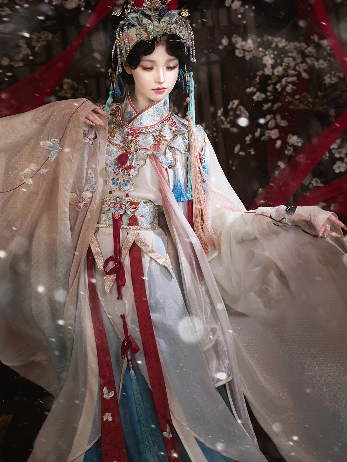 Cloud-Kissing Nature Series Metamorphosis Butterfly Ming Hanfu