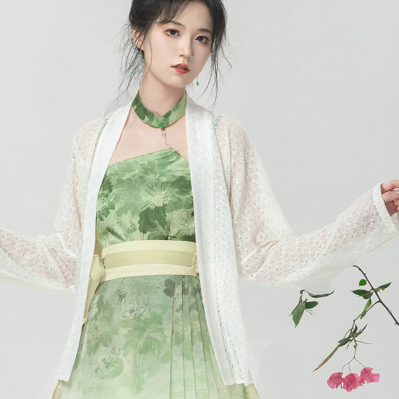 Lookbook Series Ming Dynasty Hanfu Undyed Horse-Faced Skirt