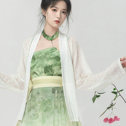 Lookbook Series Ming Dynasty Hanfu Undyed Horse-Faced Skirt