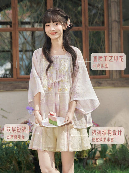 Teng Luo Yan : Wisteria Mist On Silk