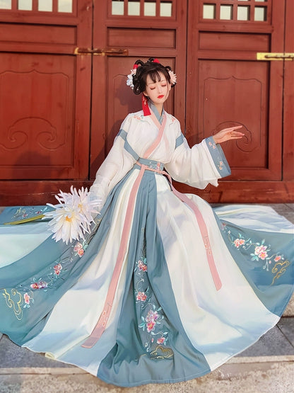 Colorful Clothes Wei Jin Handmade Hanfu Women's Original New