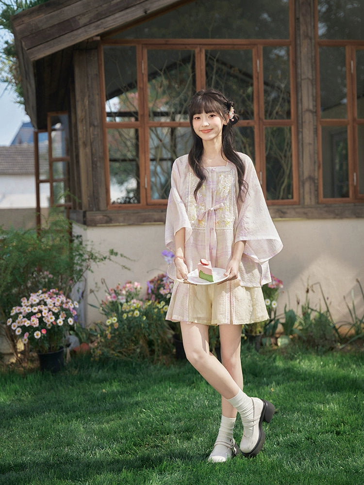 Teng Luo Yan : Wisteria Mist On Silk