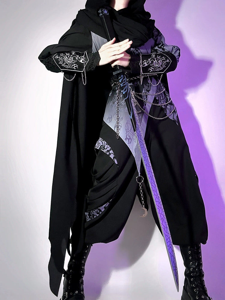 Flower Poetry Hidden Moon Men Unisex Hanfu