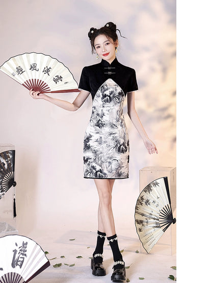 New Chinese Style Cheongsam Qipao Girlish Dressy Casual 19