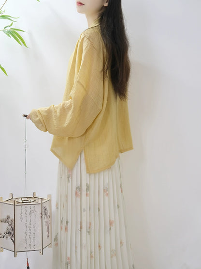 Lookbook Series Song Dynasty Airplane Sleeves Summer Autumn Hanfu