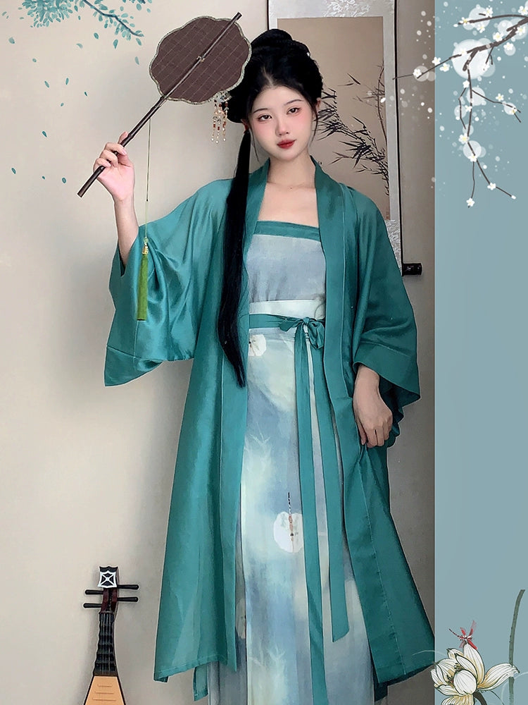 Lookbook Series Summer Autumn Hanfu Painted Fan