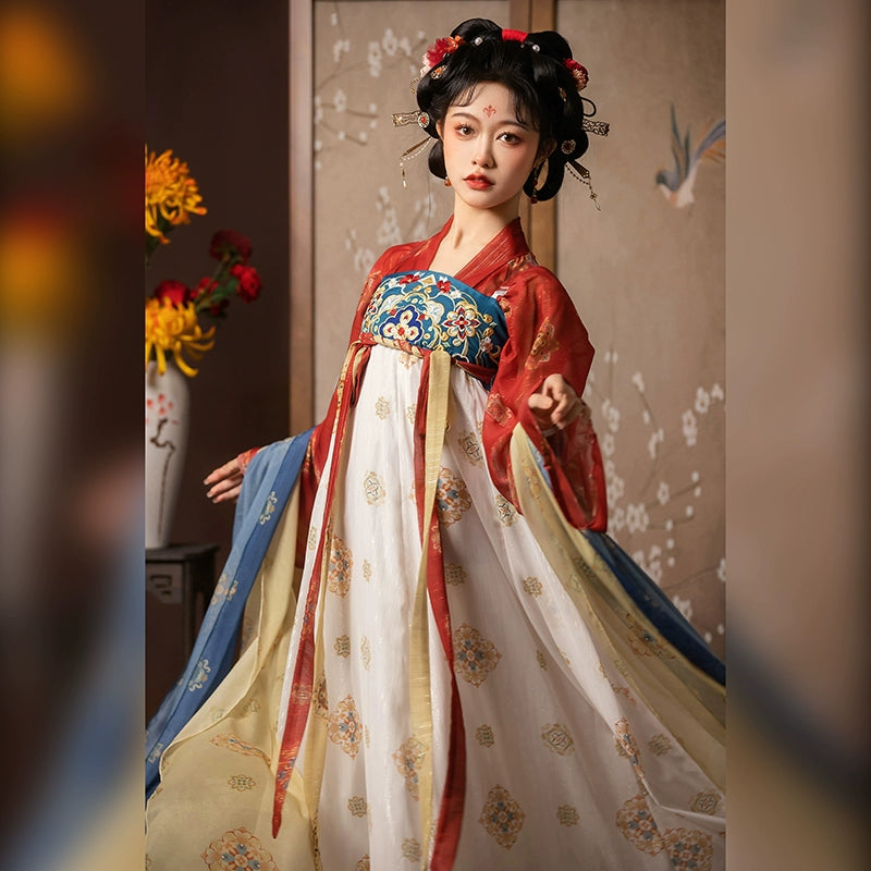 Women's Tang Dynasty Hanfu chest-length skirt 灼华 Summer