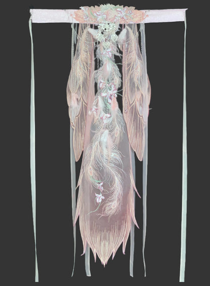 Haute Couture Series Woven Fabric Embroidered Hanfu Qing Huan Rubythornix Han