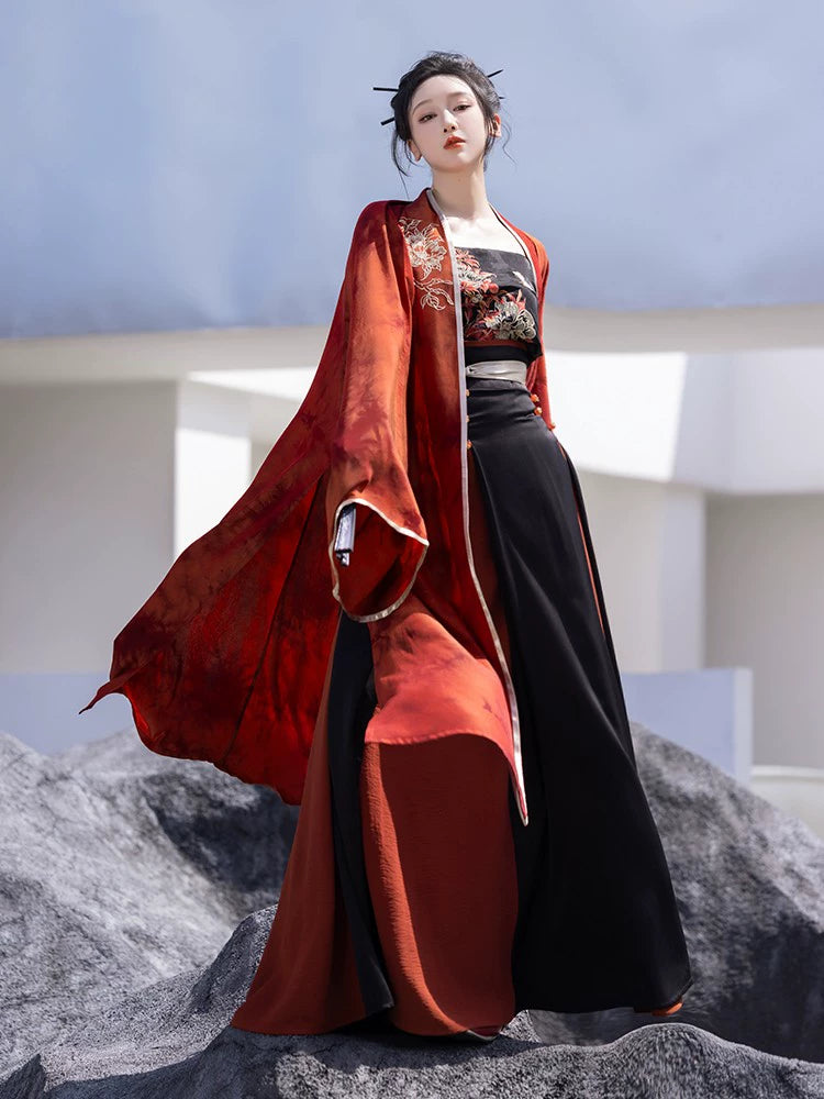 Discover elegance with our Modern Horse-Faced Skirt, featuring captivating embroidery inspired by the Song Dynasty. Pair it with our contemporary Hanfu shawl or explore classic styles from our Tang Dynasty Hanfu collection. Find the perfect Hanfu shirt or Mulan-inspired attire for any occasion, available in plus sizes.