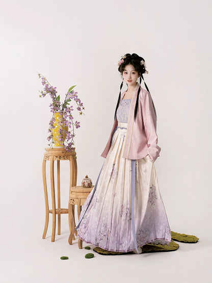 Mountain-View Qiao Series New Chinese Hanfu Dill Warm Sweet