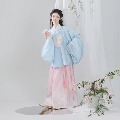 Hanshang Hualian Ming Modern Hanfu Jacket Skirt