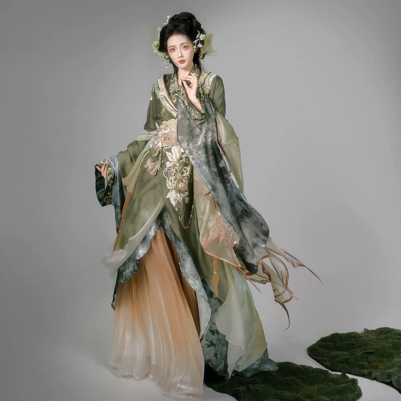 Ethereal Dreamscape Series Supreme Hanfu-Blue Orchid Empty Valley