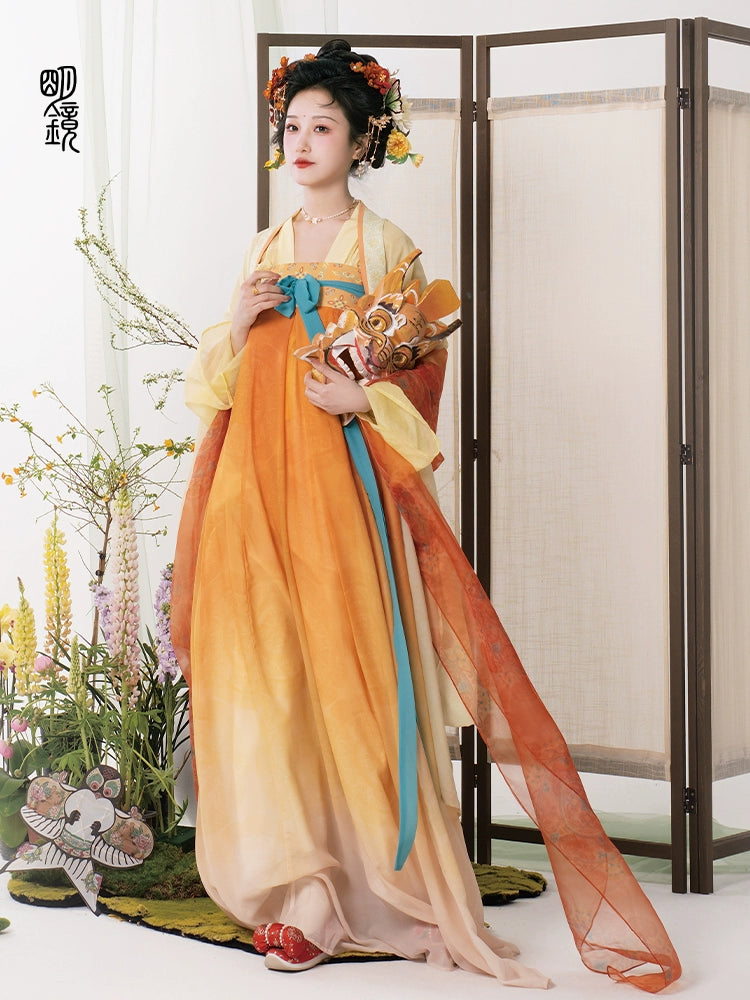 Lookbook Series Bright Mirror Hanfu Luoyang Dream Tang Dynasty Chest-Length Skirt