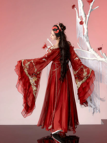 Daily Series Lycoris Hezi Skirt Hanfu Wei Jin Dress