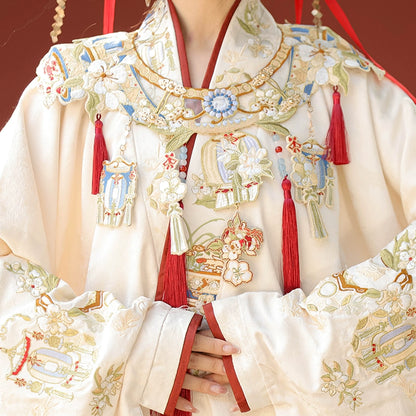 Bestie Series Hundred Scenes Gold Embroidery Hanfu Horse-Faced Skirt