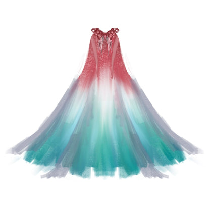 Exotic Series Iridescent Mermaid Princess Hanfu Dress